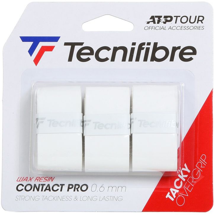 Surgrips Tecnifibre Contact Pro Blanc x 3 - Extreme Tennis